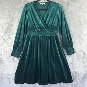 Briggs New York | Dresses | Costco New Briggs Green Velvet Dress Size 6 |  Poshmark
